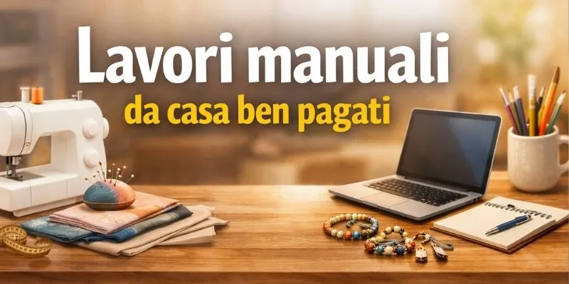 Lavori manuali da casa ben pagati (Italia 2026): idee reali, guadagni e rischi