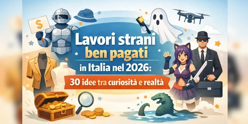 Lavori strani ben pagati in Italia nel 2026: 30 idee tra curiosità e realtà